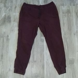 maroon joggers